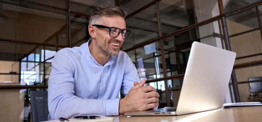 man at laptop