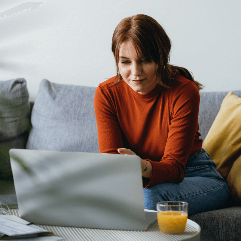 Woman at computer